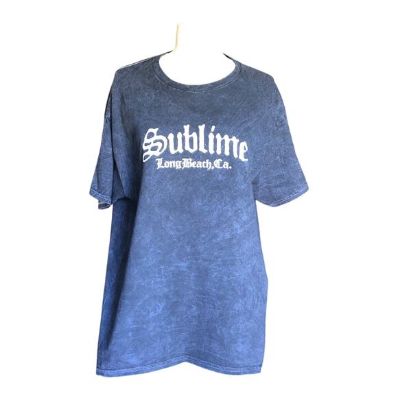 Sublime Long Beach Ca. Shirt Cotton Crew Neck Short Sleeve Black Size Large - Picture 1 of 7